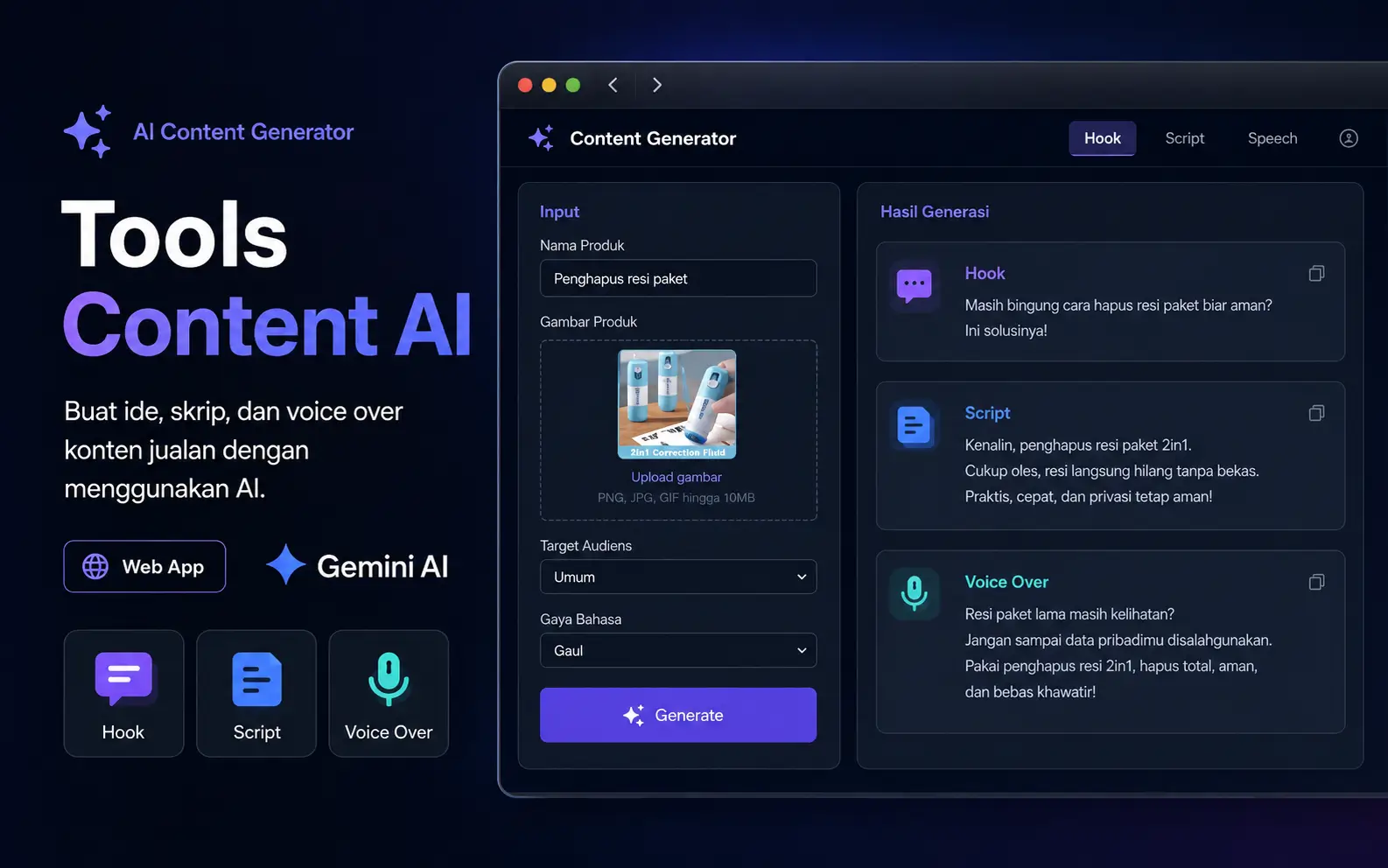 Tools Content AI